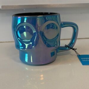 Starbucks Blue Iridescent Skull Mug